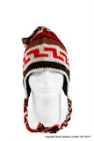100% wool hand made ear flap hats HM04