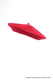 100% wool beret 2002 red