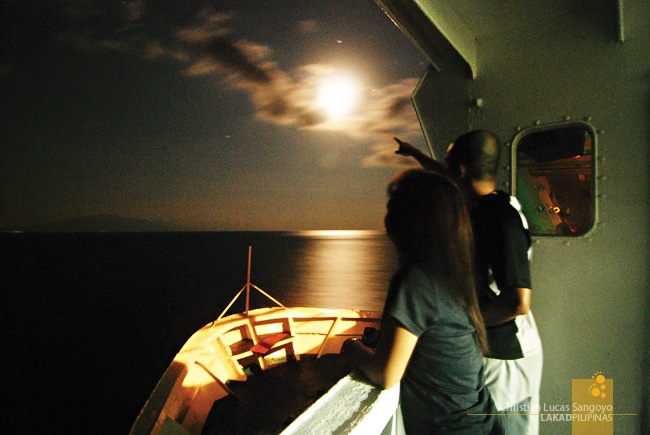 Moongazing at the Balena Ferry En Route to Abra de Ilog