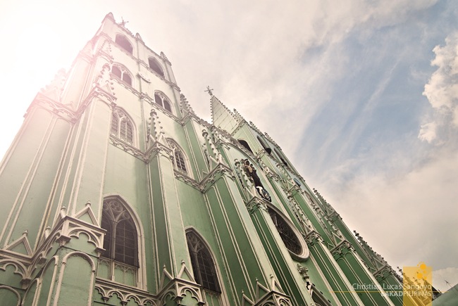 The Main Facade of San Sebastian Basilica in Manila
