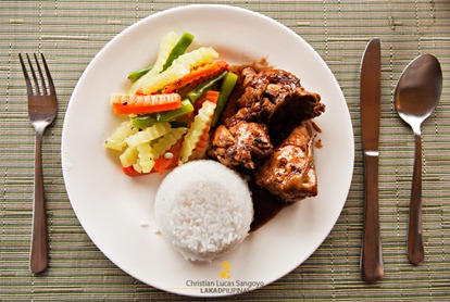 Chicken Adobo Meal at Mt. Tapyas Hotel