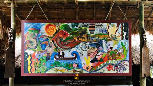 A Mural at Tam-Awan Village's Waiting Area in Baguio City