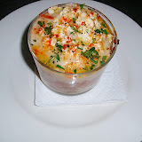 Berenjenas, carne y variedad de verduras (Moussaka)