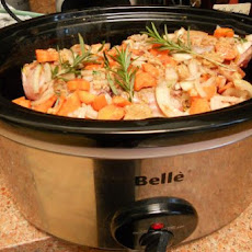 Braised Lamb Shanks With Garlic and Rosemary (Crock Pot)