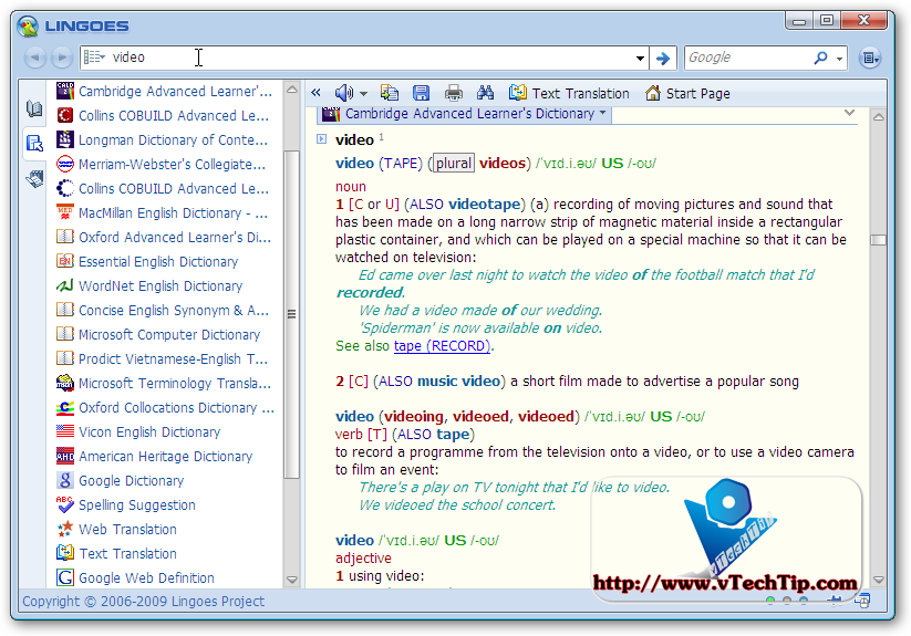 Tools and Tips for Bloggers Lingoes Translator 2 with ton of