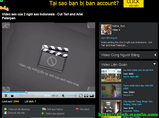 Zing Video Chứa Video Clip Sex