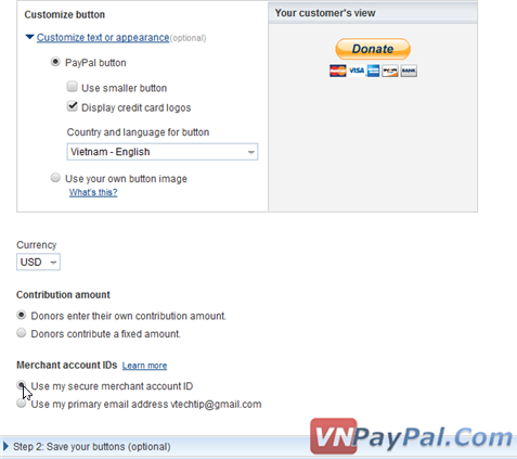 Tạo Nút PayPal Donate Để Quyên Góp, Ủng Hộ Tiền Cho Blog Tạo Nút PayPal Donate Để Quyên Góp, Ủng Hộ Tiền Cho Blog