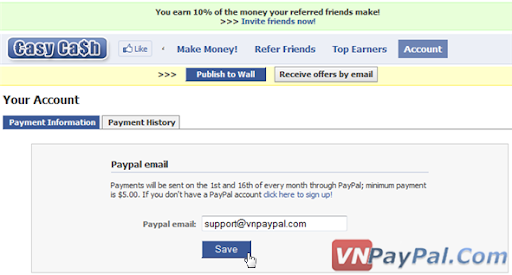 Easy Cash - Kiém Tiền Trên Facebook Tặng Ngay 1 USD Khi Đăng Kí [Tương Tự Làm Offer]