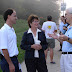 With supporters of renewable energy at the Solar Tour.
