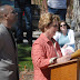 Roxanne with Councilmember Cecil Thomas at the Vietnam Veterans Memorial Service, April 4, 2009.