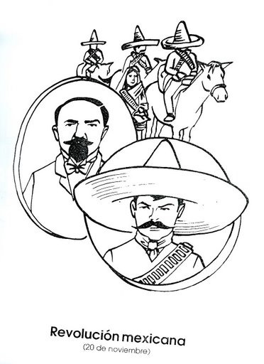 paisajes de mexico para colorear