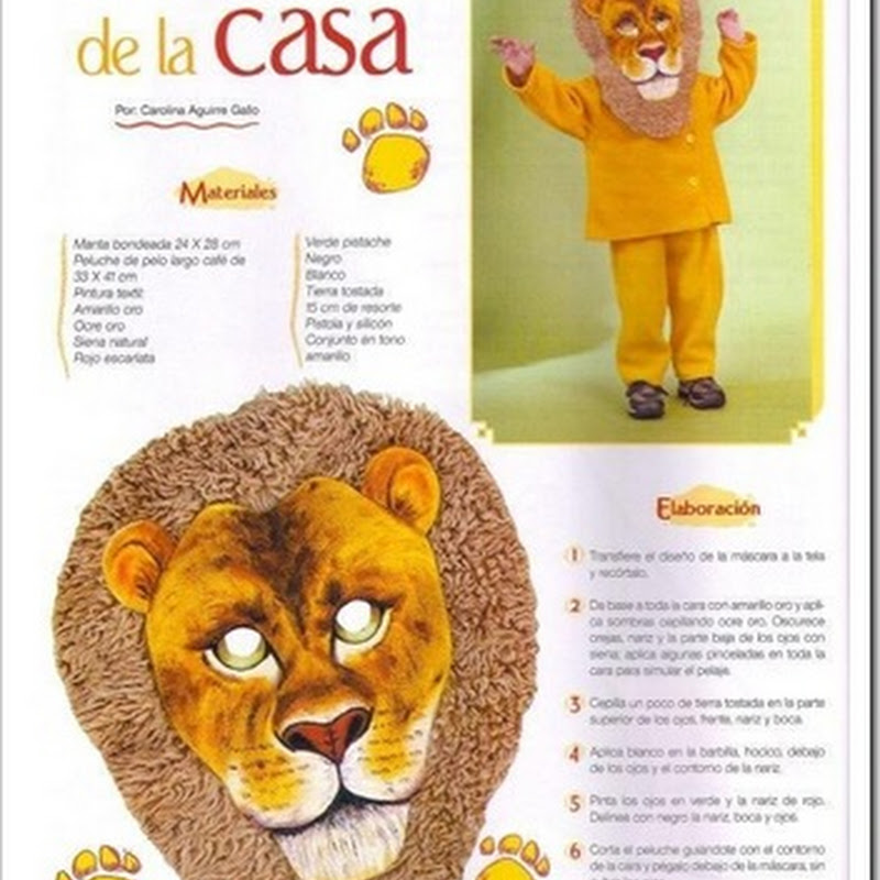 Ideas para un disfraz casero de León para niño