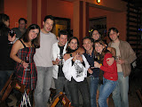No fundo: Sabrina e Ovo. Na frente: Livinha, Miguel, Klauss, Laura, Rafinha, Carol, Mari e Miguel