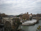 Ponte Vecchio e isola Tiberina