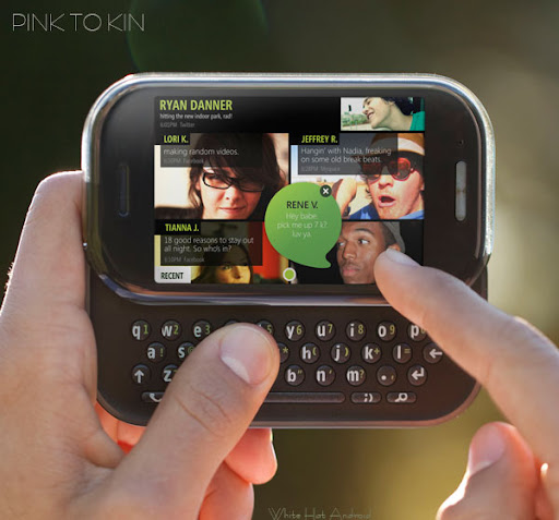 Microsoft KIN Two or Pink Pure the horizontal slider phone Microsoft KIN Two or Pink Pure the horizontal slider phone available with vodaphone soon photo
