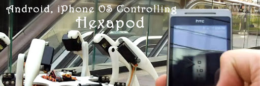 iPhone,Hexapod,Android control Hexapod Robot, HTC Hero,iPhone iOS, Android OS,iOS,Robot,Spider,Walking,iPod,Touch,Bluetooth,Wifi,Modern,Warfare,android,Heximotion