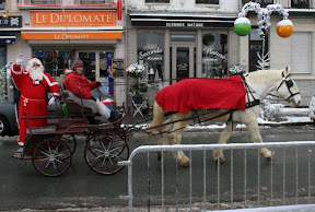 Calèche et Père Noël 0 Montreuil sur Mer