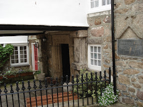 Keigwin House in Mousehole, the only house in the whole village to survive the Spanish landing/Invasion in the 1500's.  Now the oldest Building in town.