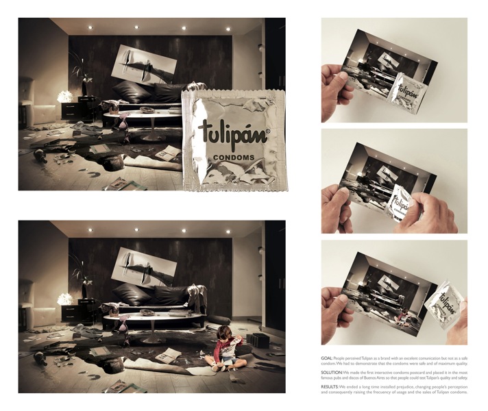 Tulipan mess postcard