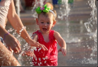Cara in the fountains