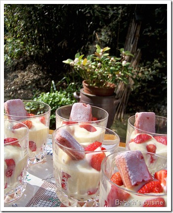 trifle fraises biscuits de Reims 2