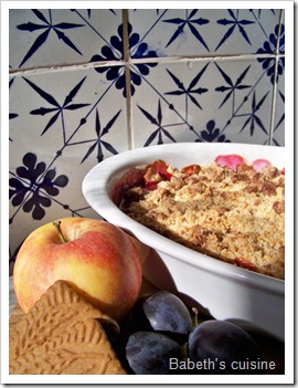 crumble pommes quetsches crumble pommes quetsches
