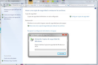 Copia de seguridad Windows 7 Copia de seguridad Windows 7