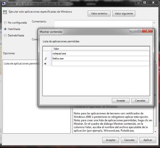Ejecuta programas especificos en windows 7 Ejecuta programas especificos en windows 7