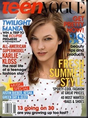 Karlie Kloss Teen Vogue Magazine Cover