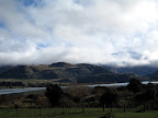 Barely visible peak of Mt. Aspiring