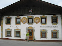 Painted village house.