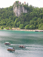Traditional boat cruise on Lake Bled