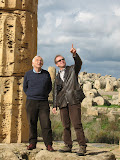 Michael and Paolo exploring Greek ruins