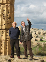 Michael and Paolo exploring Greek ruins
