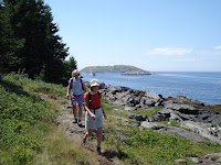 On the trail.