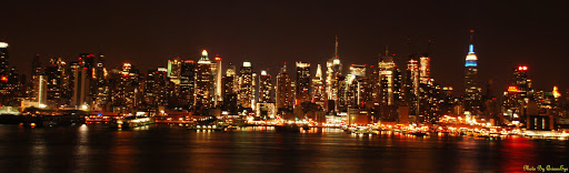 new york city at night. new york city at night.
