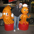 Koreans love statues of seafood.