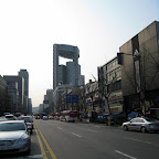 South Koreans love red and white buses.