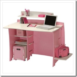 Children%27s No-Tool-Assembly Desk - Strawberries and Cream
