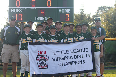 Upper Loudoun American, 2010 District 16 Little League Champions