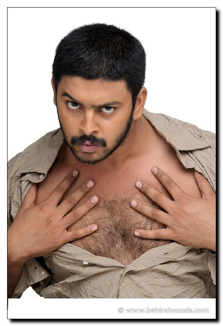 srikanth tamil actor feeling his hairy chest