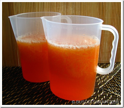 Prep melon drink in jugs© BUSOG! SARAP! 2010