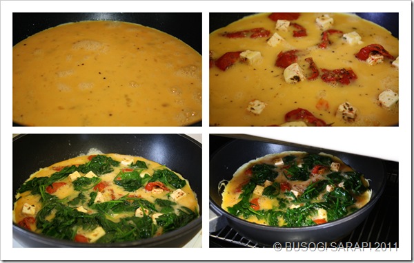 FETA, S.DRIED TOM. & SPINACH FRITTATA STEP5-8© BUSOG! SARAP! 2011 FETA, S.DRIED TOM. & SPINACH FRITTATA STEP5-8© BUSOG! SARAP! 2011