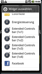 extended controls widget