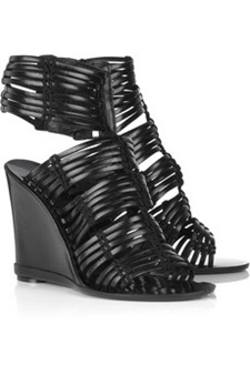 sigerson sorrison leather wedge sandals