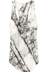 helmut lang marble print tank