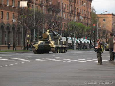 Репетиция парада. Дорога. 