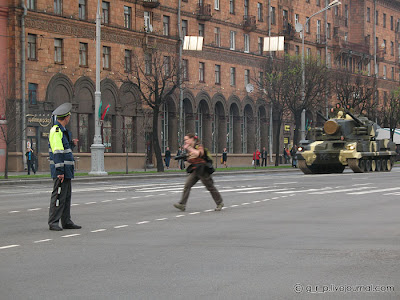 Репетиция парада. Дорога. 