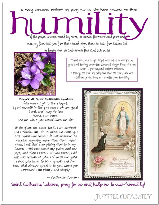 humility craft page