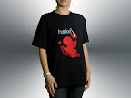 Unisex Black T - Red Cupid